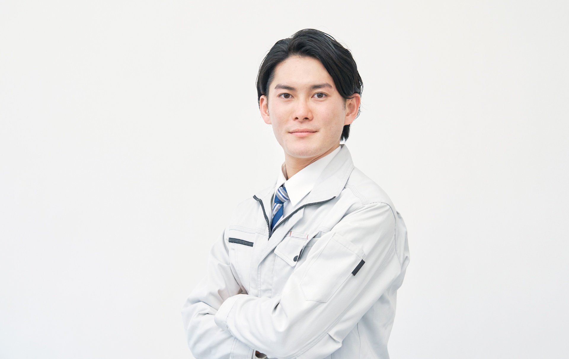 作業着の男性社員